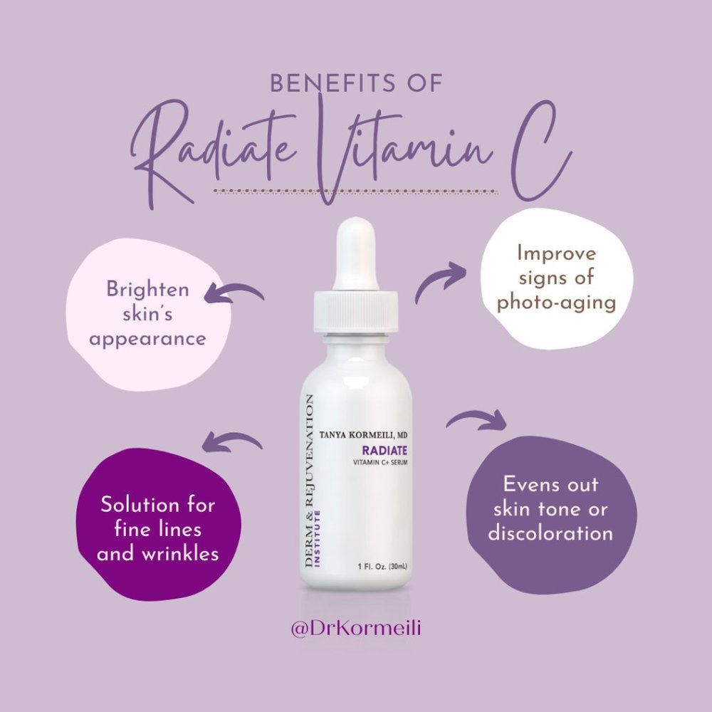 Radiate Vitamin C Face Serum Doctor Tanya Kormeili Dermatology